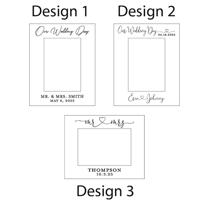 We Adding Date Frame Personalized Wedding Photo Frame | Custom Couple Frame | Anniversary ...