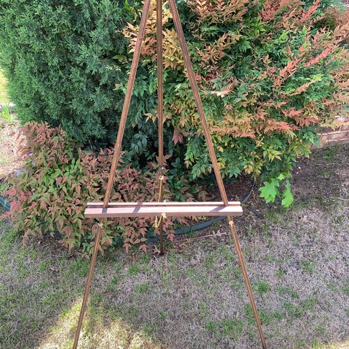 GOLD Easel . 66 Inch Solid Wood Wedding Sign Easel Stand . Etsy