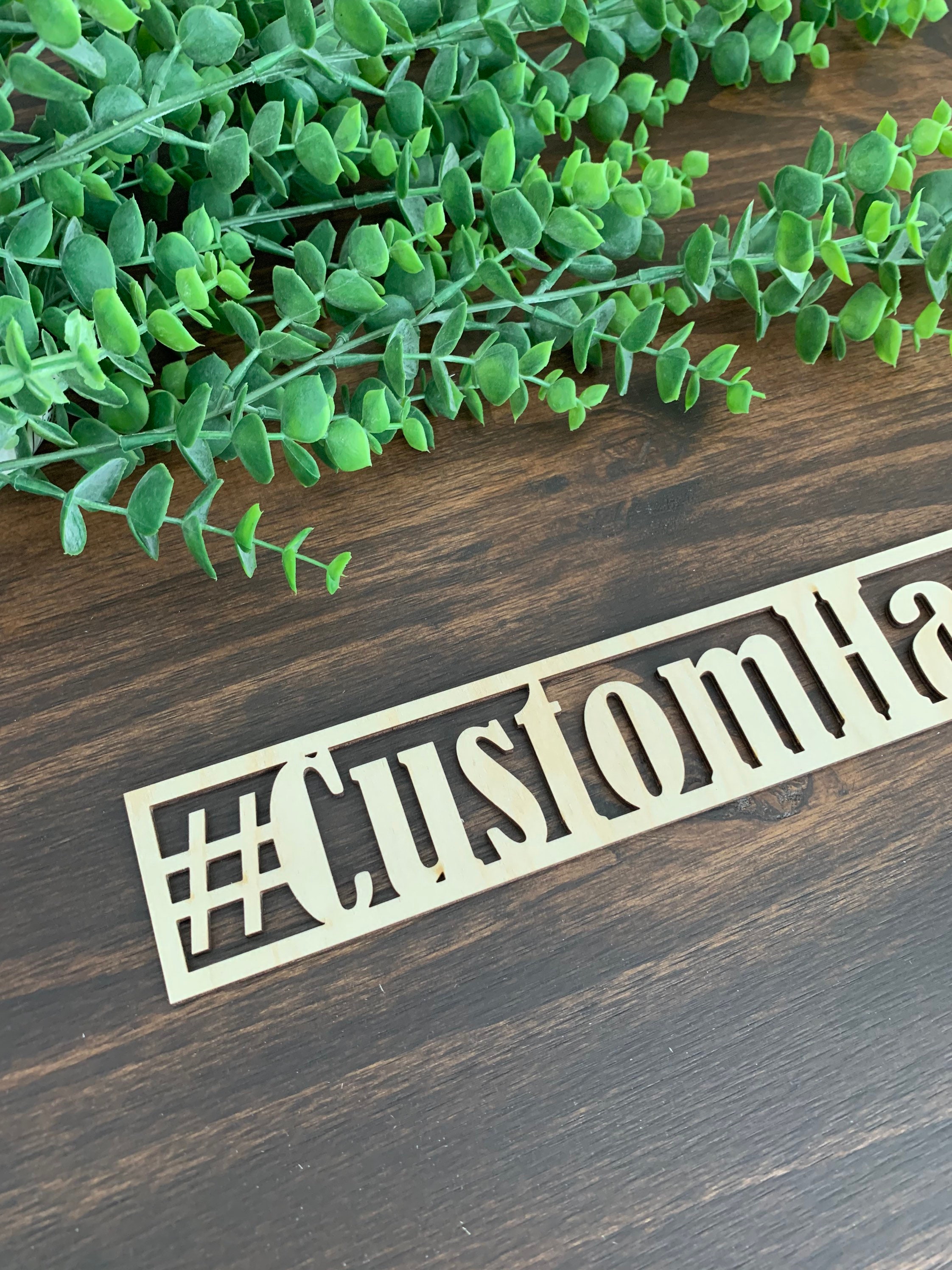 Customizable Hashtag Sign Custom Hashtag Sign, Custom Colors - Etsy