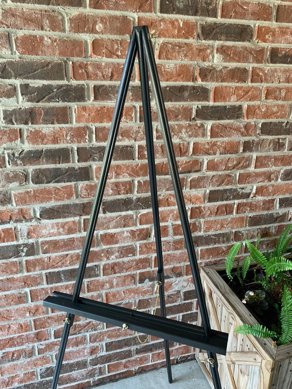 Heavy Weight Wood Easel Holds 65lbs . 5ft Solid Wood Stand for 50 Large  Signs, Art, Wedding, Wood, Acrylic, Mirror, Frames, Flat Screen TV 