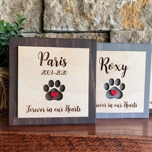 Custom Engraved Pet Memorial Sign