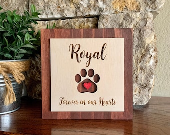 Custom Engraved Pet Memorial Sign