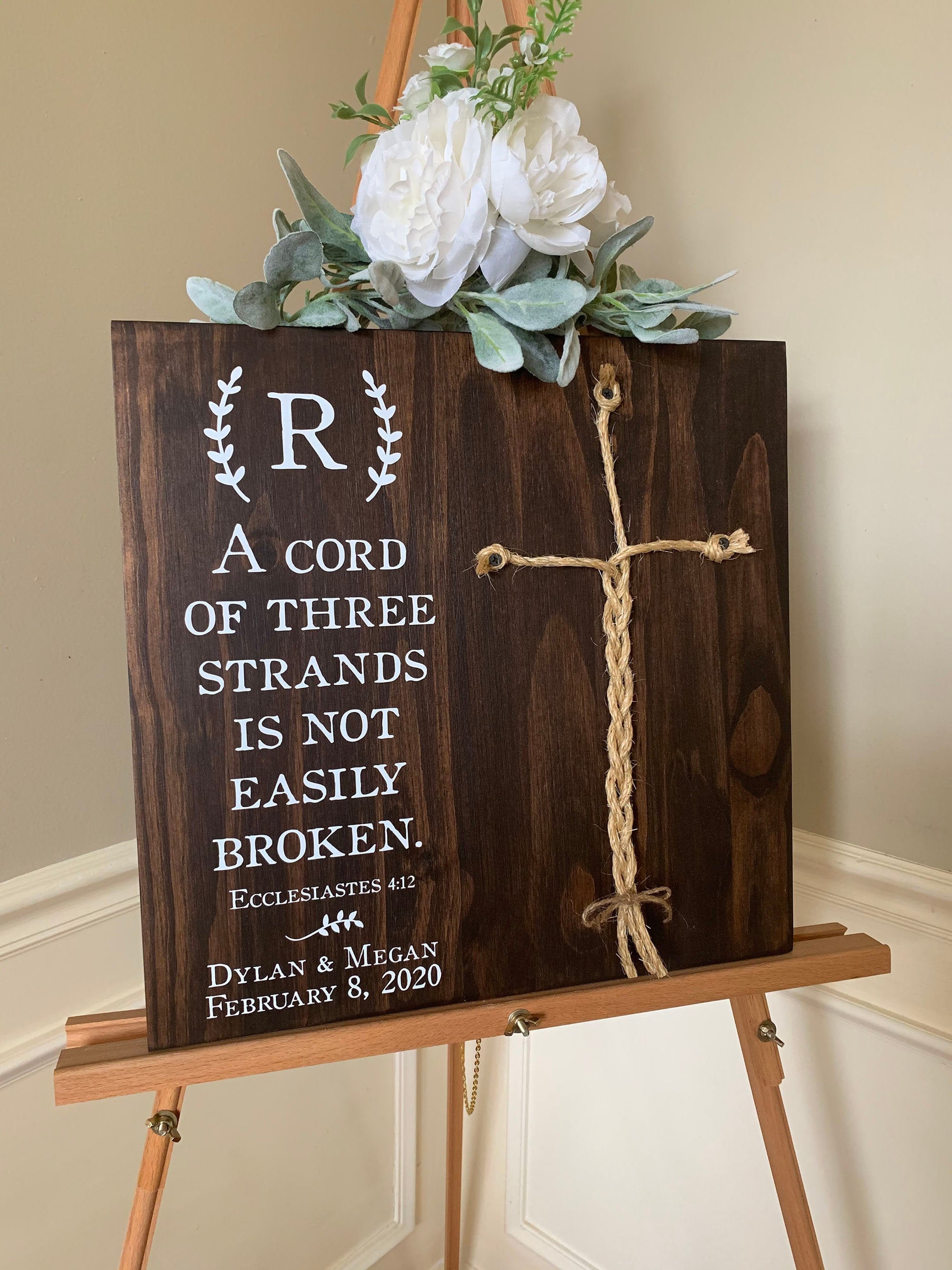 cheapest to sell Religious wedding decor. A cord of three