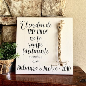 El cordón de tres hilos no se rompe fácilmente, ECLESIASTÉS 4:12