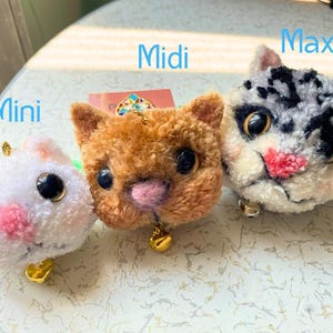 Gehäkelte Katze, Katzen Schlüsselanhänger, Charm Schlüsselanhänger, Taschenanhänger, Taschenanhänger, Taschenanhänger, süße Geschenke