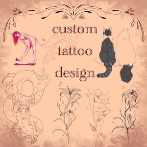 Personalised Tattoo Art | fine line Tattoo Design | Minimalist or Detailed Style | unique tattoo