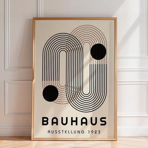 Bauhaus “Ausstellung 1923” Poster, Geometric Abstract Wall Art, Minimalist Modernist Print, Weimar Exhibition wall art, Bauhaus print