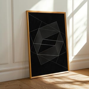 Bauhaus Geometric Art Print: Vintage German Poster, Modernist Wall Decor