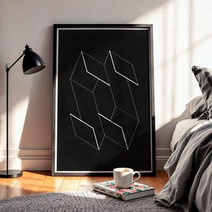 Bauhaus Geometric Print: Vintage Abstract Modernist Wall Art