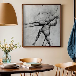 Bauhaus Triadic Ballet Print: Vintage Mannequin Art