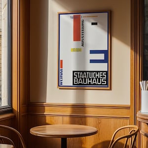 Bauhaus Exhibition Poster: Vintage Weimar Abstract Art Print