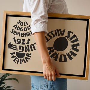 Bauhaus Poster: Herbert Bayer Spiral Design, Modernist Wall Art