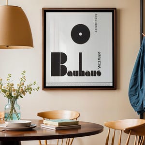 Poster originale Bauhaus – Stampa astratta vintage, stampa artistica di design Bauhaus, arte murale modernista, Iconico Bauhaus -Sonderheft Bauhaus Weimar