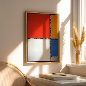 Theo van Doesburg Bauhaus Poster: Vintage Modernist Art Print