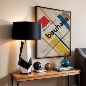 Bauhaus Poster: Vintage German Abstract Art Print