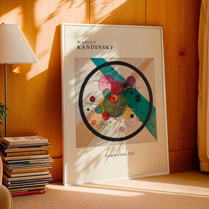 Kandinsky Bauhaus Druck: Kreise im Kreis Abstrakte Kunst