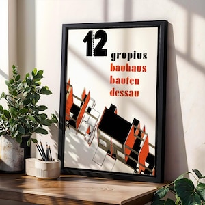 Bauhaus Bauten Dessau Poster: Walter Gropius Architectural Print
