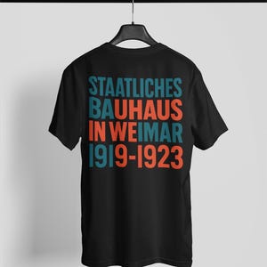 Bauhaus T-Shirt – Bauhaus Typographic Shirt, bauhaus shirt, bauhaus style, stampa bauhaus, bauhaus, bauhaus design, bauhaus unisex shirt