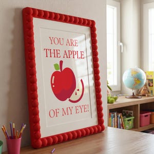 Nursery Wall Decor Fruit Prints Wall Art Quotes Baby Room Wall Apple Decor Poster Art Fruit Print Baby Art Prints Nursery Baby Shower Gift