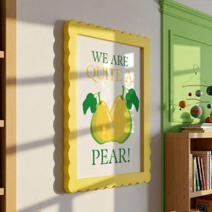 Art Prints Nursery Wall Decor Fruit Prints Wall Art Quotes Baby Room Wall Decor Poster Art Fruit Print Baby Shower Gift Bright Pears Print