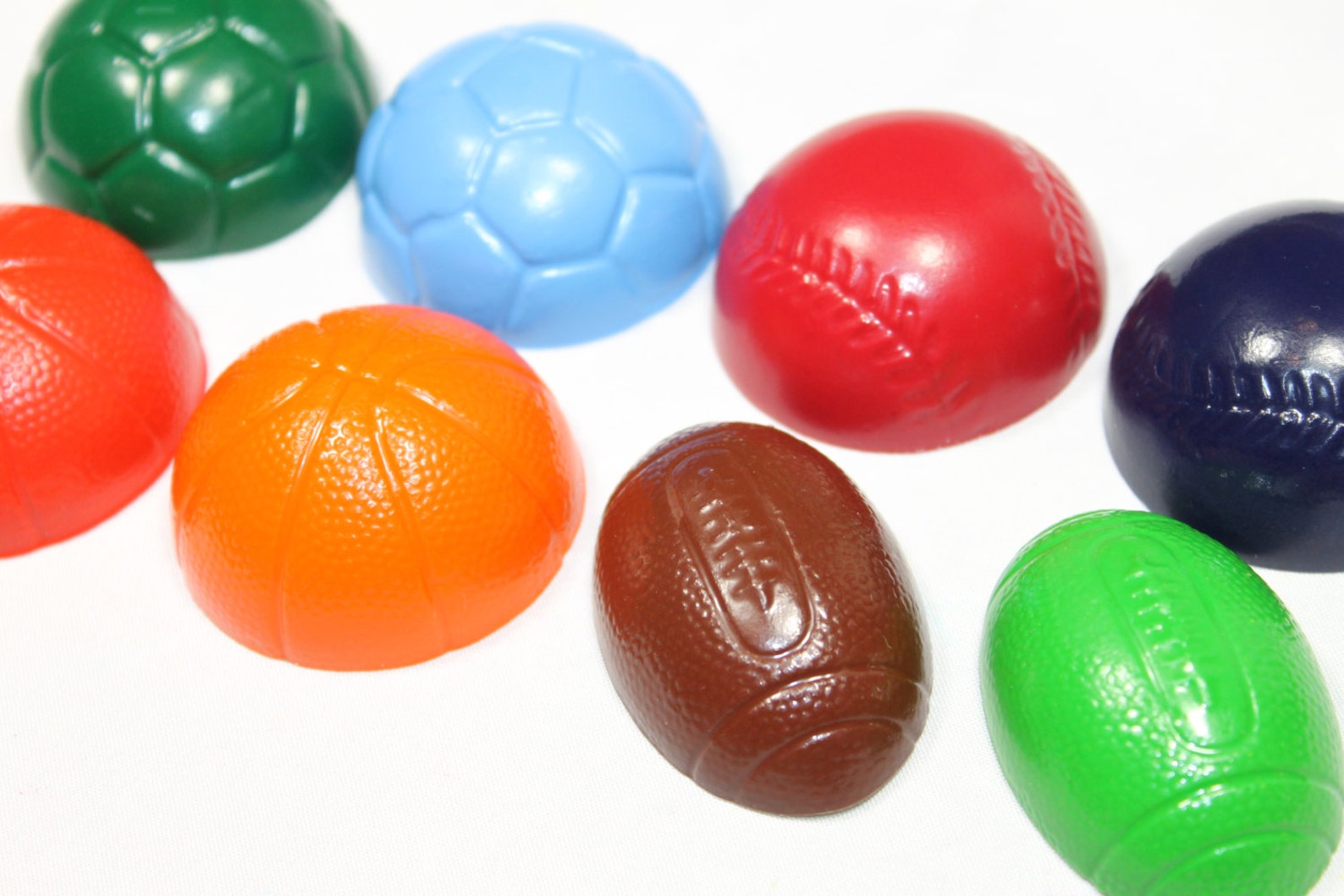 4 sport ball crayons choose your colors Etsy