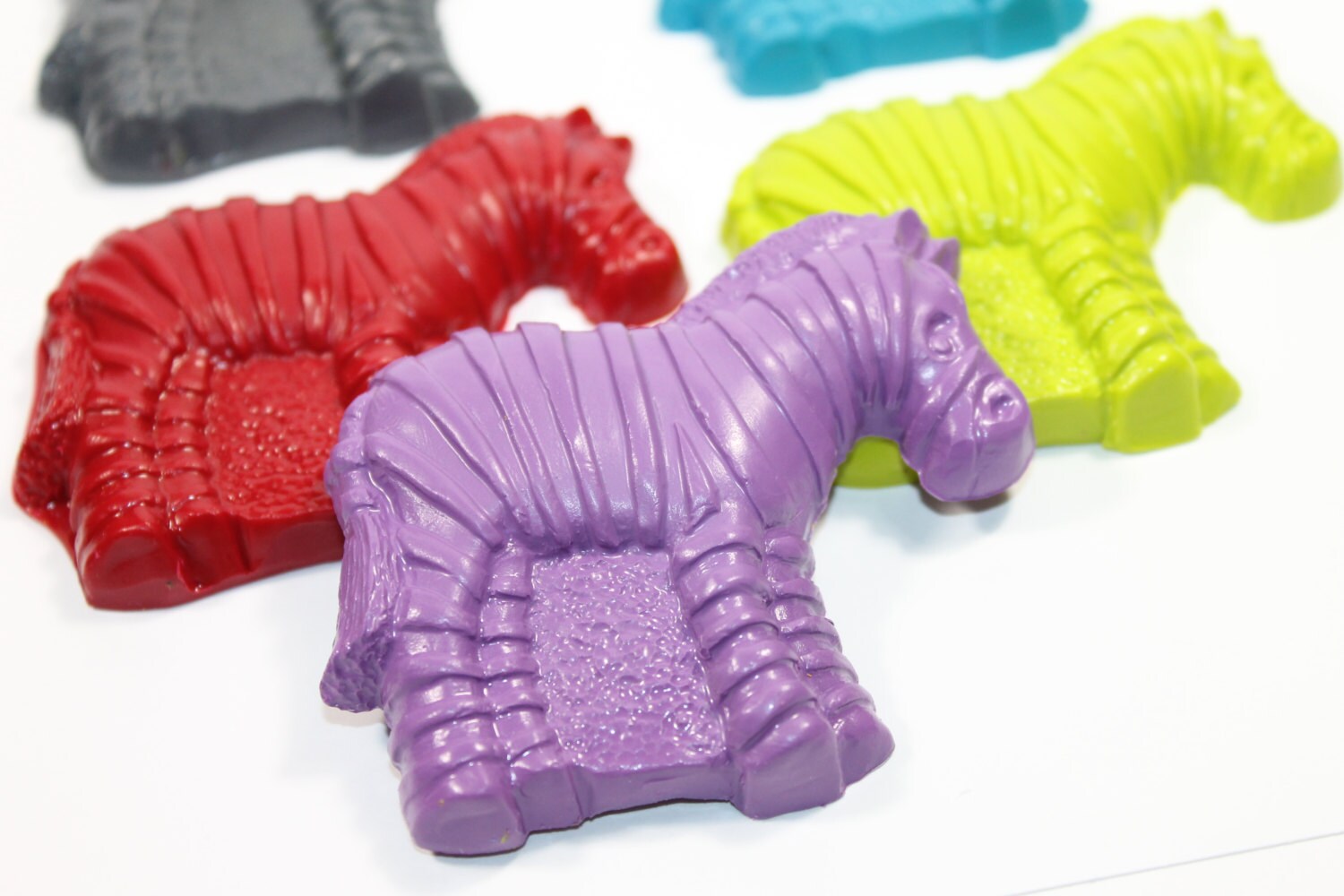 15 Zebra crayons in cello bag tied with ribbon Etsy