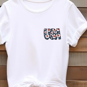 USA T Shirt Patriotic American Flag Tee Independence Day Fourth of July Shirt Gift for Men Women