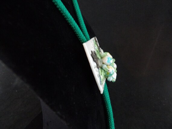 Vintage Handcrafted Rectangular Ceramic Bolo - image 3