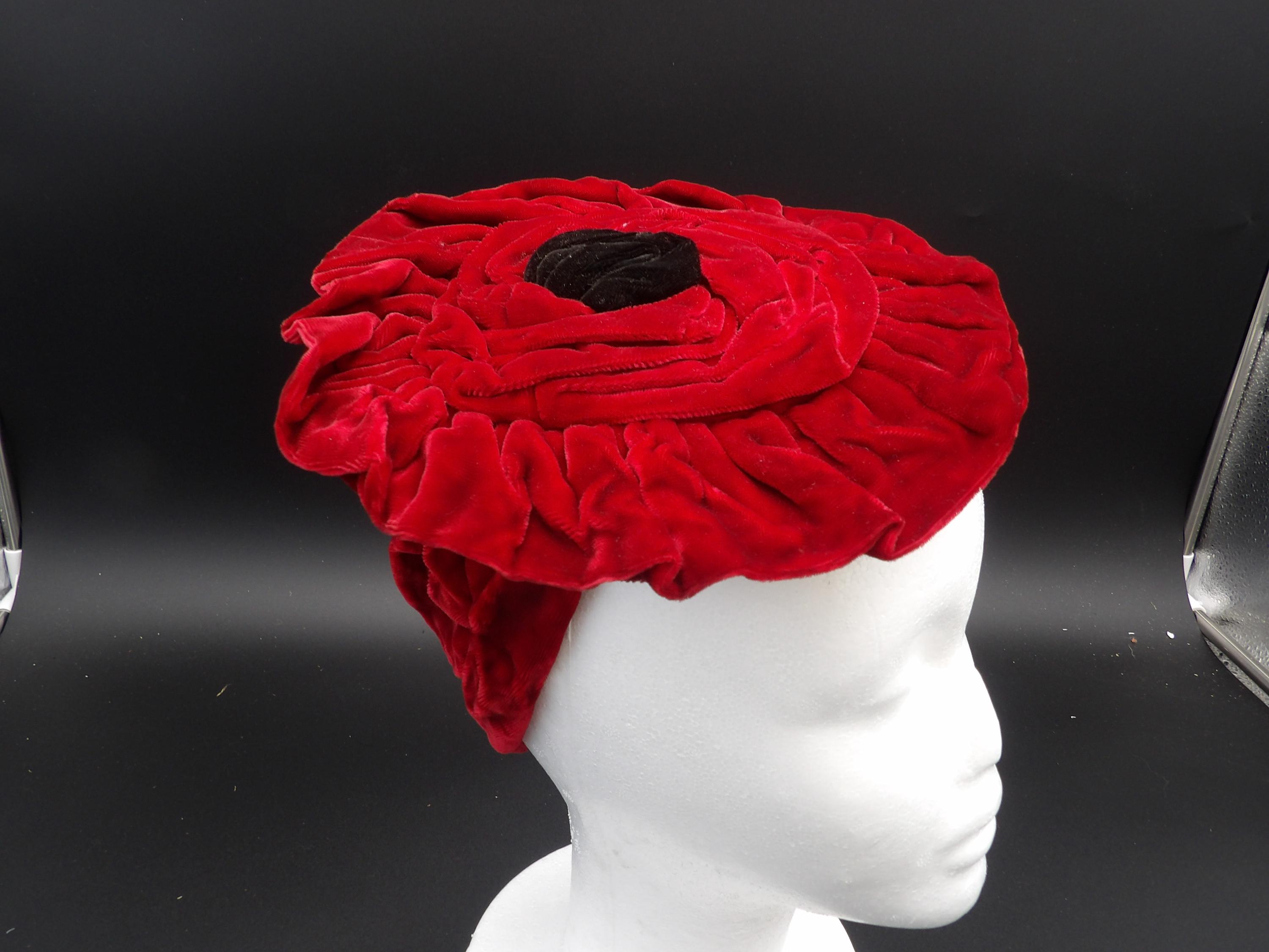 Vintage 1960s Floral Pillbox Hat Pink Alfreda New York Mod Style Hat Vintage Floral Pillbox Hat With Veil, Vintage Hat, 1950s-60s  main image 3