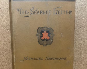 1887 The Scarlet Letter Nathaniel Hawthorne Early Edition Antique Book