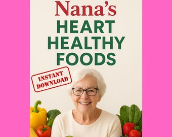 DASH Diet Food List: Hypertension Meal Plan, Low Sodium Guide (Digital Download)