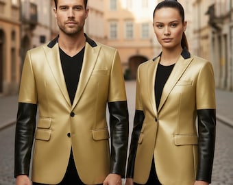 Giacca unisex fatta a mano Ghost Papa V 2024 gialla - Giacca cosplay Rite Here Rite Now