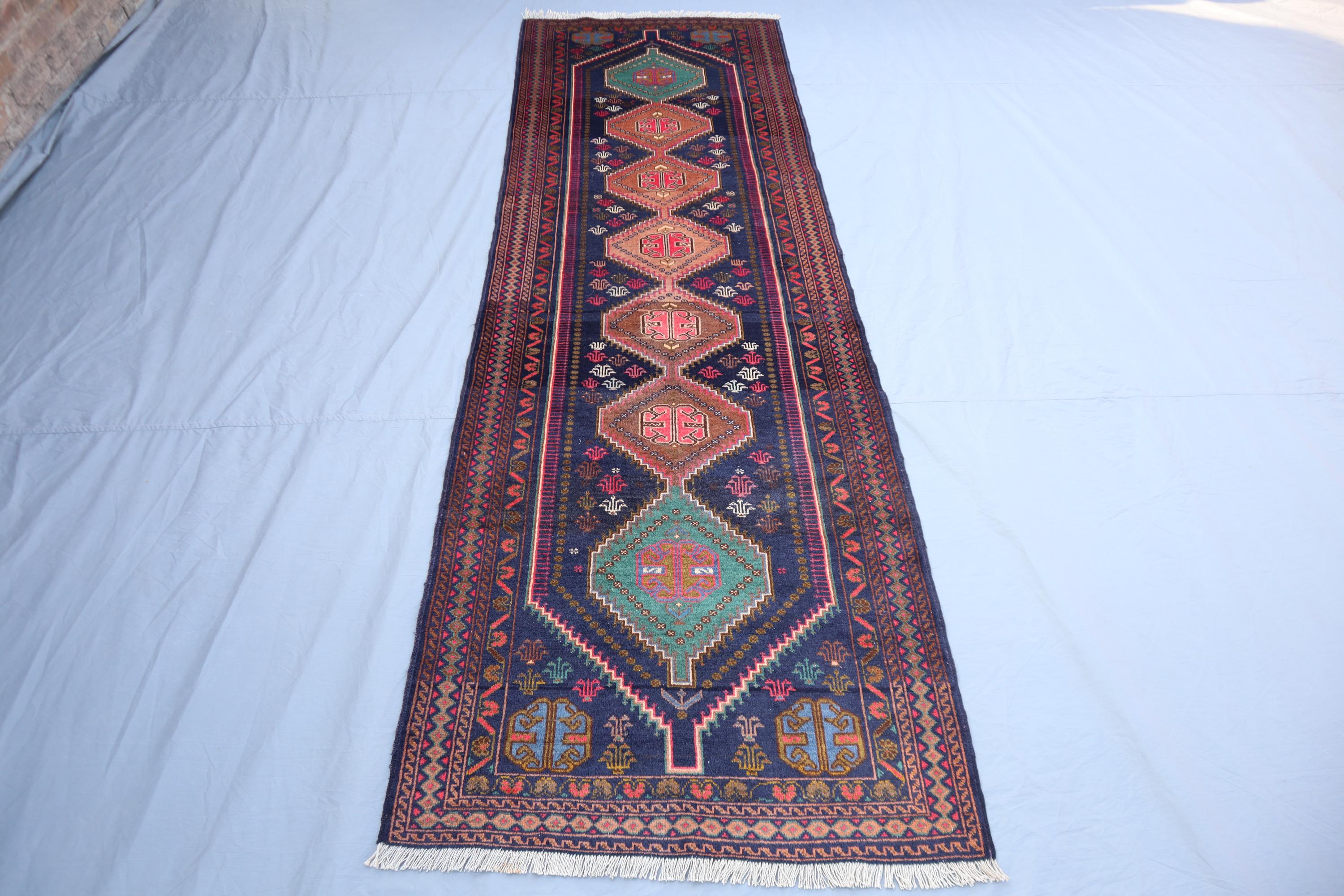 アフガンラグ トライバルラグ ヴィンテージ バルーチ ランナー