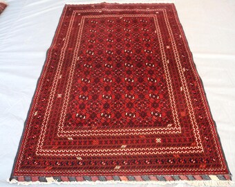 1930er Jahre Afghanischer Teppich - 15 x 1,5 Meter Bashiri Wollteppich