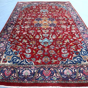 8x5 Kazak Pattern Vintage Red Rug/ Afghan Tribal Antique Rug/ Oriental Hand-Knotted Wool Area Rug/ Natural Veg Dyes Kazak Rug/ Bedroom Rug