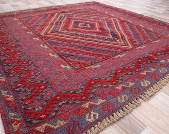 マシュワニ】ヴィンテージラグ / キリム / 壁掛け /タペストリー 2025