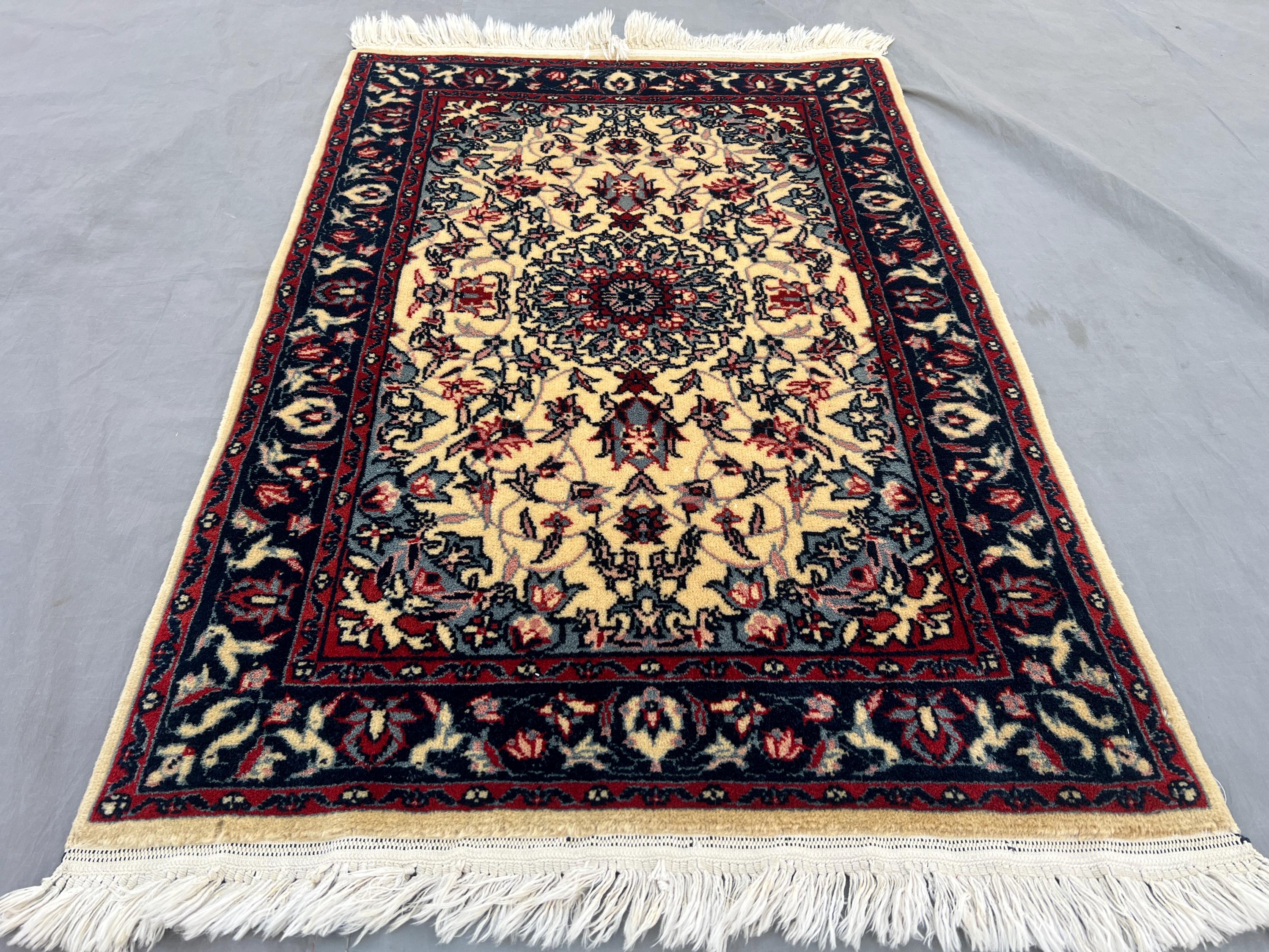 Hand-knotted Wool Rug, Persian Style Afghan Tribal Carpet, 3x2 Ft ...