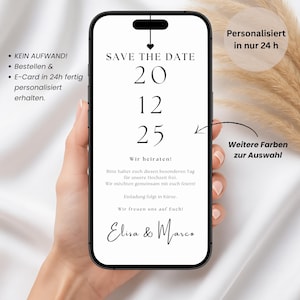 Digital wedding save-the-date card | Wedding save-the-date invitation | Personalized wedding invitation eCard WhatsApp | Wedding eCard