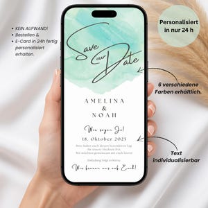 Digital Save the Date Wedding Invitation | Save the Date Wedding Card | Personalized Save the Date eCard WhatsApp | Wedding Invitation