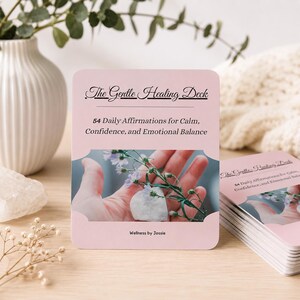 54 Healing Affirmation Cards, Self Love, Emotional Healing, Mindfulness (Digital Download)