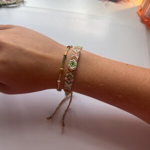 friendship bracelet with a beaded bracelet