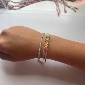 friendship bracelet with a beaded bracelet