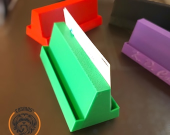 3D Printable Personalized Business Card Holder STL File: Commercial Use
