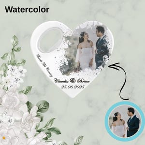 Recuerdos de boda personalizados, imán abridor de botellas personalizado para invitados al por mayor, estilo boceto de acuarela a partir de una foto, regalos únicos