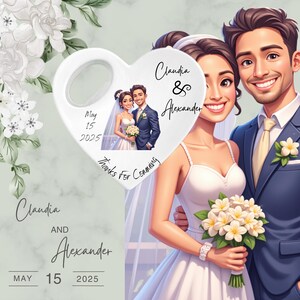 Recuerdos de boda personalizados, imán abridor de botellas personalizado para invitados al por mayor, regalos únicos con estilo de boceto de acuarela.