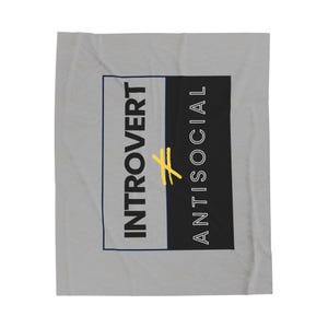 Cozy Introvert Plush Blanket