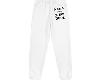 Mama of the Birthday Dude Youth Joggers | Kids Birthday Pants
