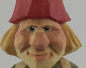 Elfo de GNOME, Nisse, Tomte, talla, madera, estatua, nórdica, sueca
