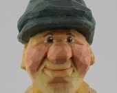 Caricatura de GNOME talladas a mano madera escandinava nórdica