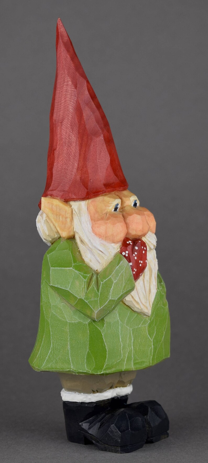 Gnome elf tomte nisse lutin Santa Christmas wood carving | Etsy